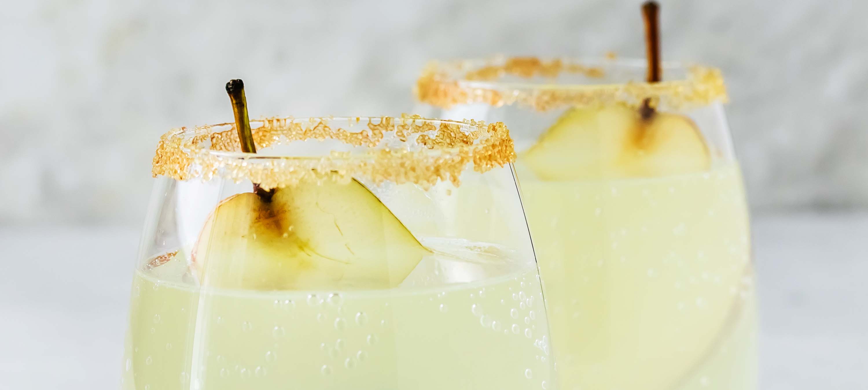 Fizz de vainilla y pera