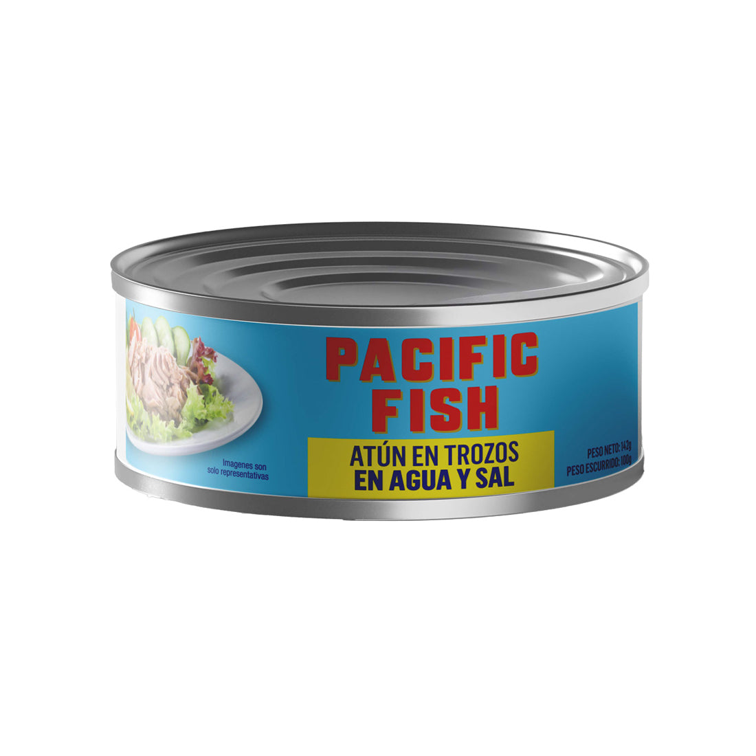 Pacific Fish Atún Chunk en agua y sal 142 gr