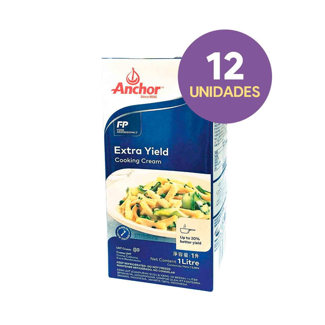 Crema de Cocinar Anchor 1 Lt Caja de 12 un