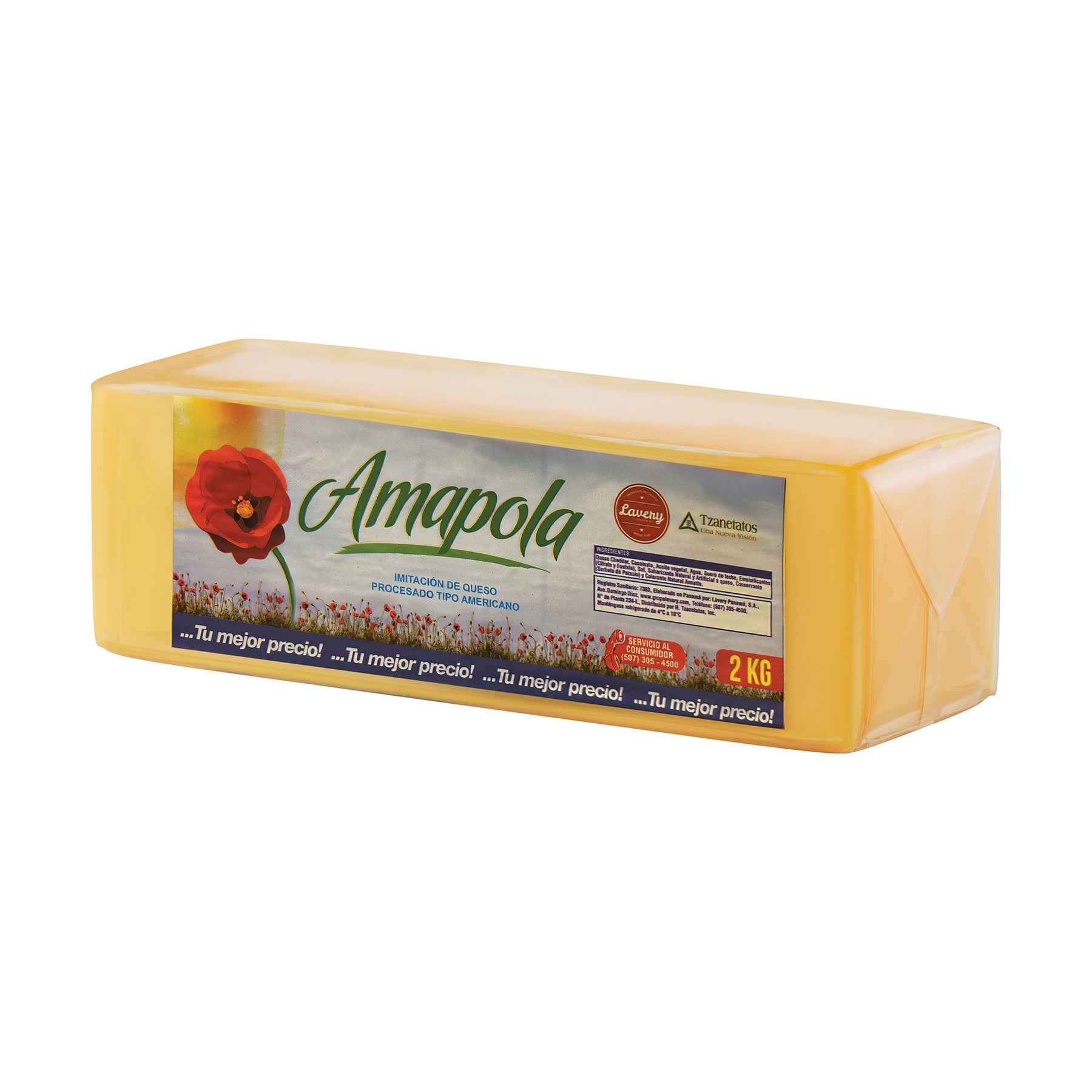 Amapola Queso Procesado en barra 2kg