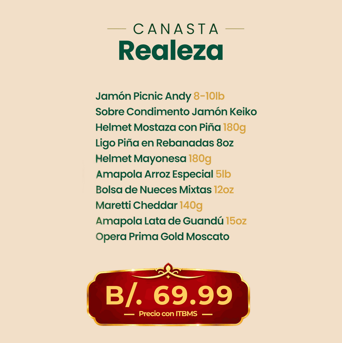 Canasta Navideña Realeza