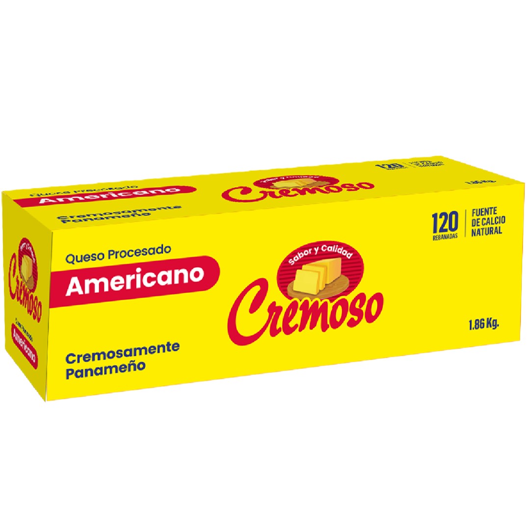 Cremoso Queso Amarillo 120 Rebanadas