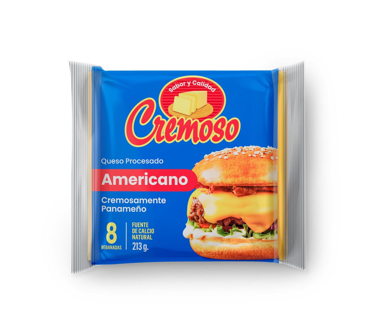 Cremoso Queso Amarillo Americano 8 REB 5 213g