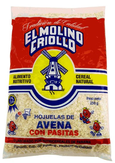 Molino Criollo Cereal Caliente Hojuela con Pasita 250 GR