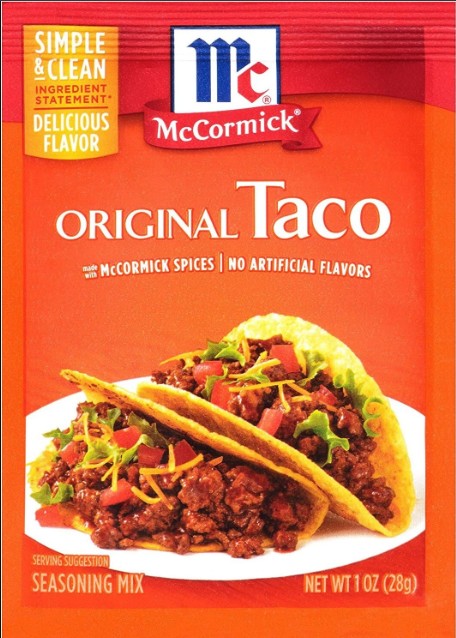 McCormick Taco Seasoning 1.25 onzas