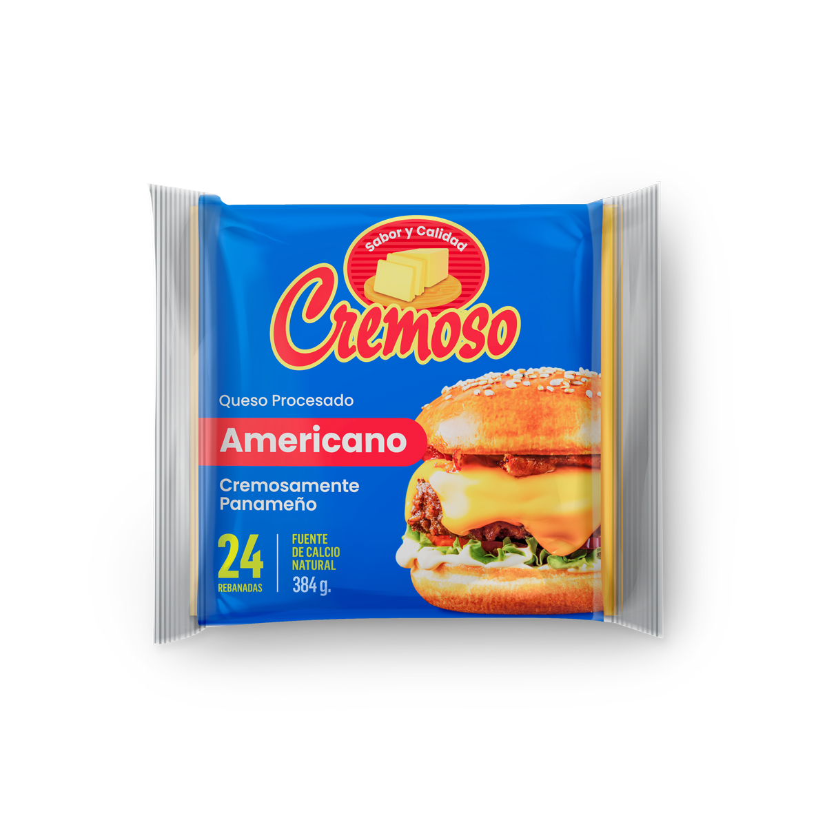 Cremoso Amarillo 24 Rebanadas 384g