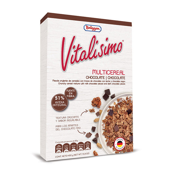 Vitalisimo Cereal Frío Con Chocolate 450 gr