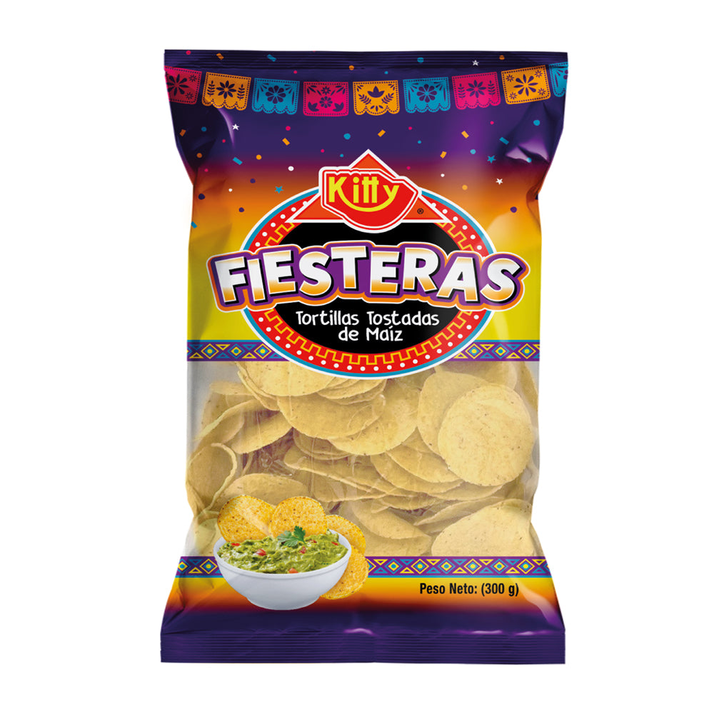 Kitty Fiesteras Tortillas Tostadas de Maíz 300 gr
