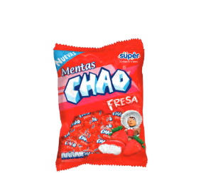 Chao Confiteria Menta Fresa 100 un