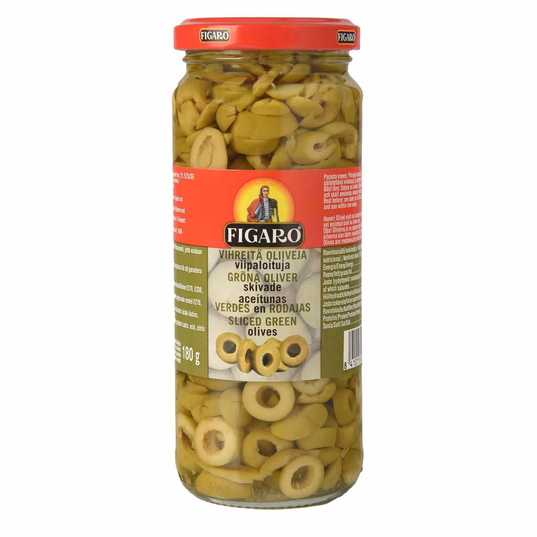 Figaro Aceitunas Verdes Rebanadas 180 gr