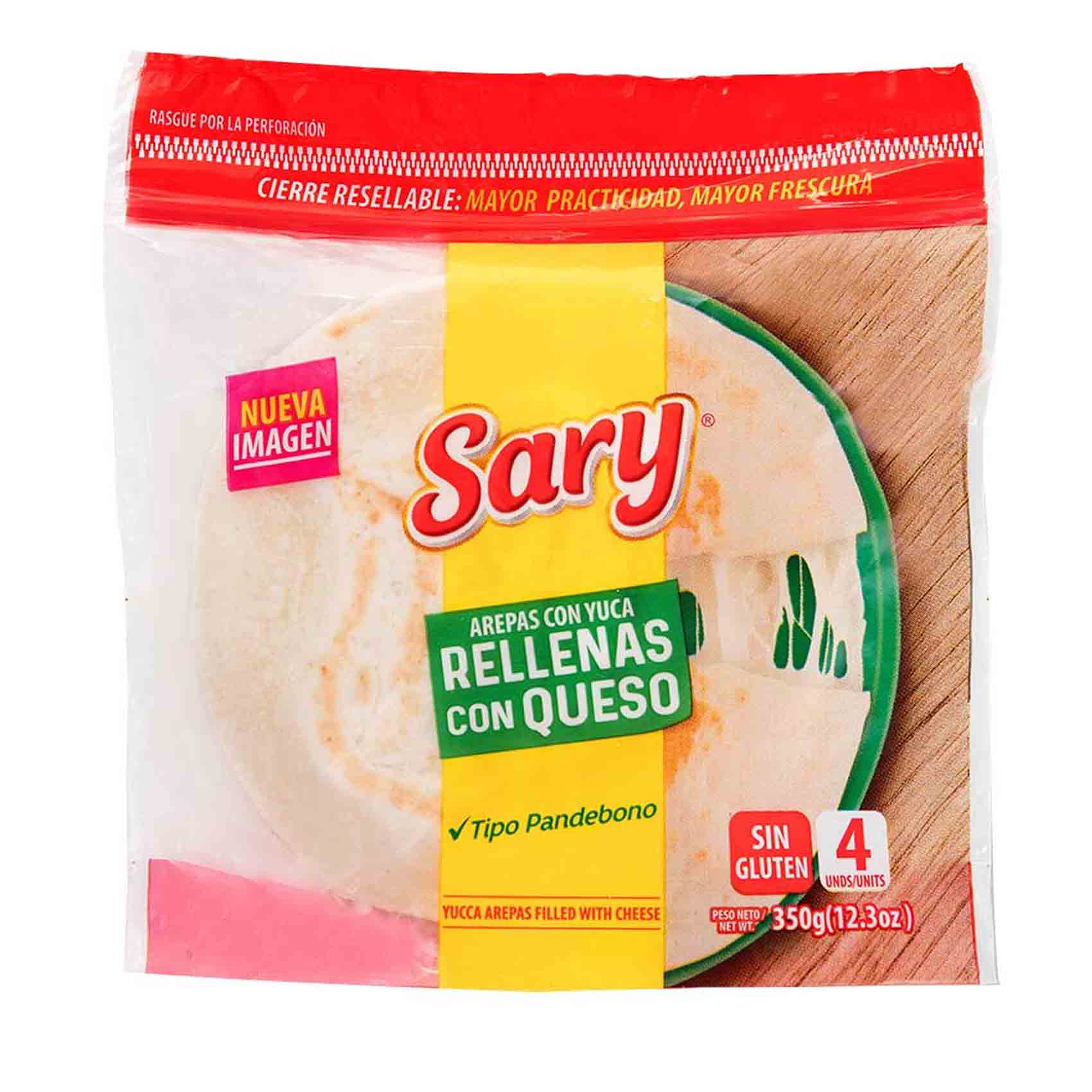 Sary Arepa de yuca rellena de queso 350gr