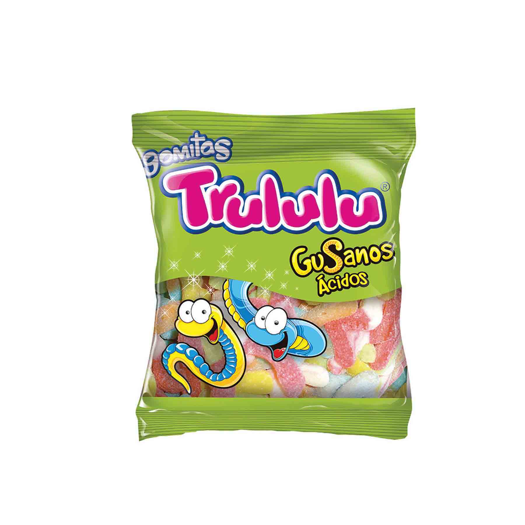 Trululu Gusanos Ácidos Gomitas 80 gr