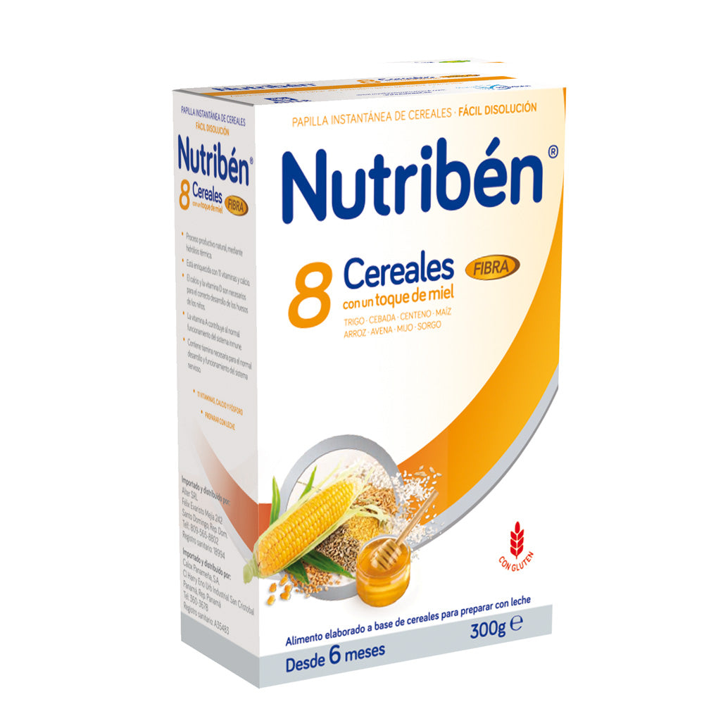 Nutriben 8 Cereales y miel fibra 300gr