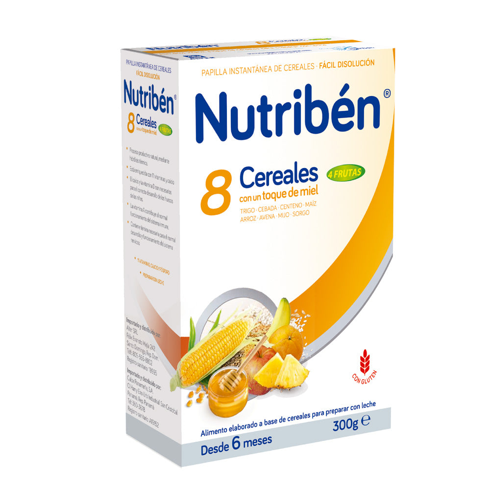 Nutriben 8 Cereales y miel 4 frutas 300g