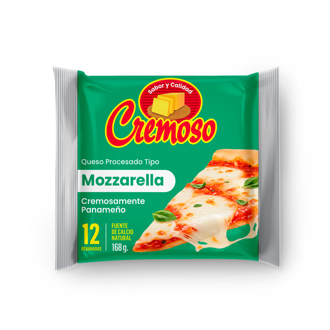 Cremoso Mozzarella 12 Rebanadas 168gr