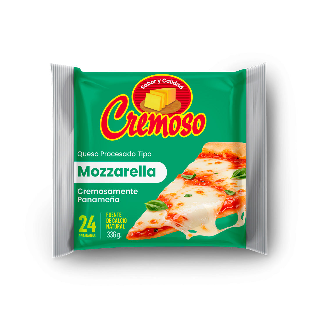 Cremoso Mozzarella 24 Rebanadas  336gr