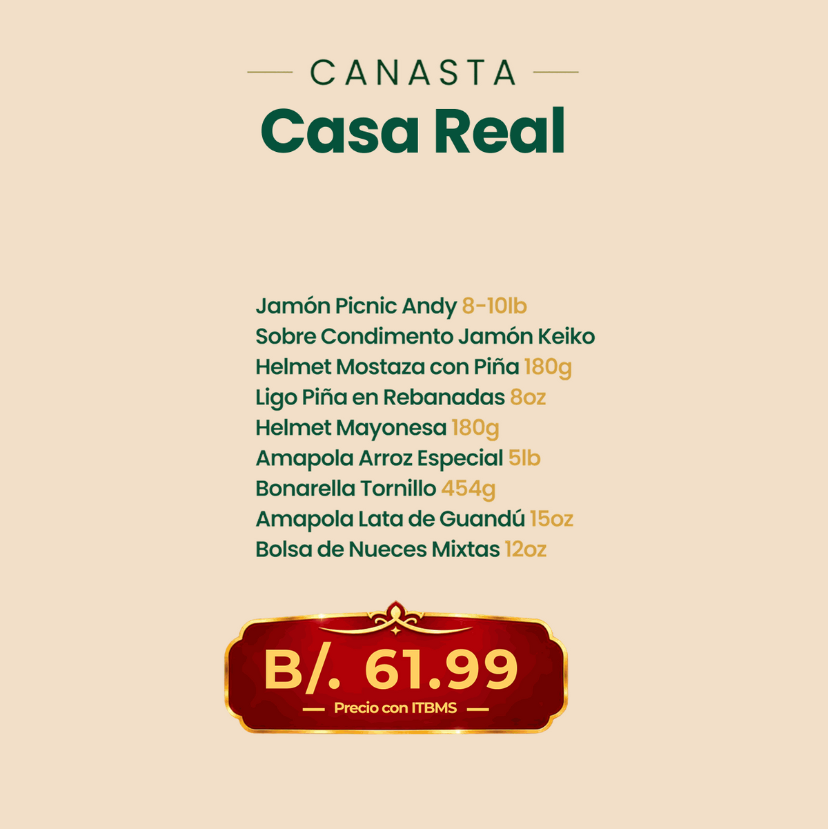 Canasta Navideña Casa Real