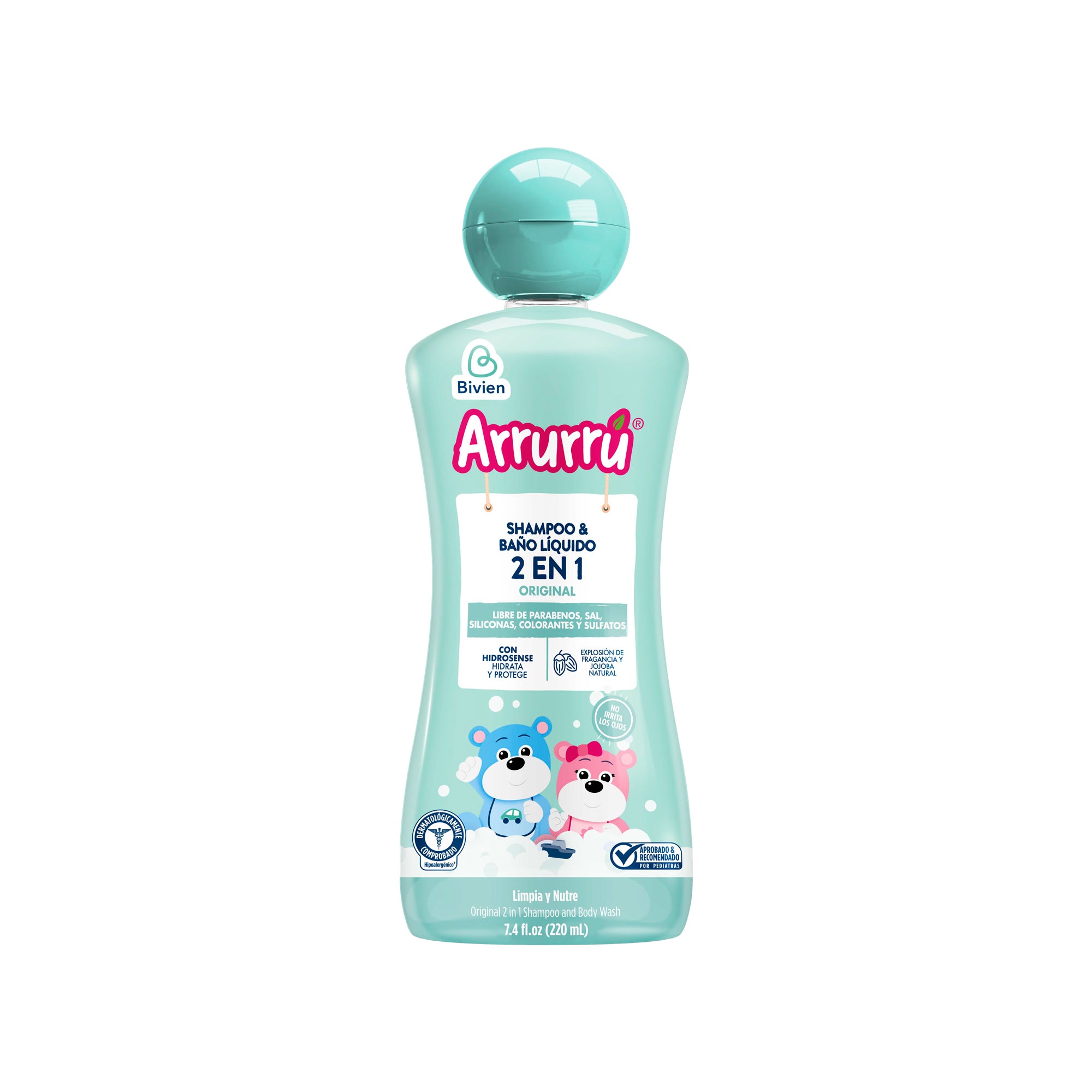 Arrurú Shampoo Baño Liquido 2 En 1 220 ml