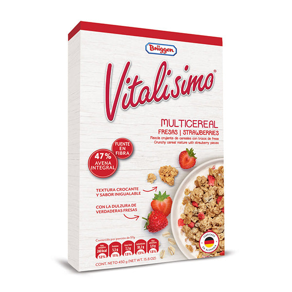 Vitalisimo Cereal Frío Con Fresas 450 Gr