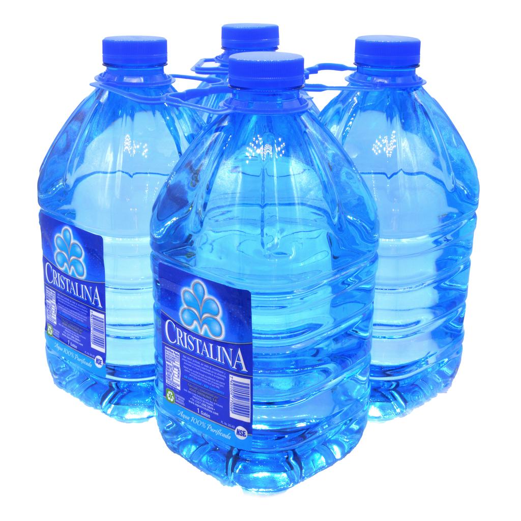 4 Pack 1 Galón de agua Cristalina
