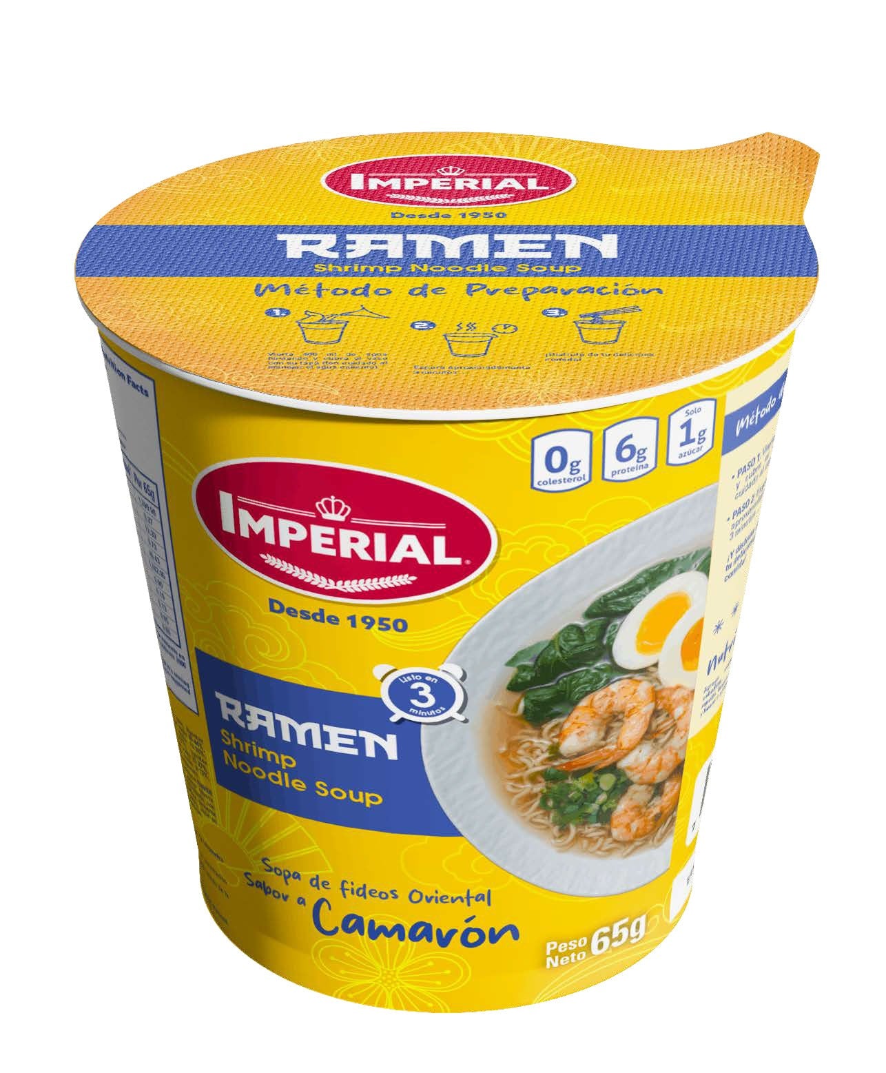 Imperial Ramen Camarón Sopa Instantánea 65g