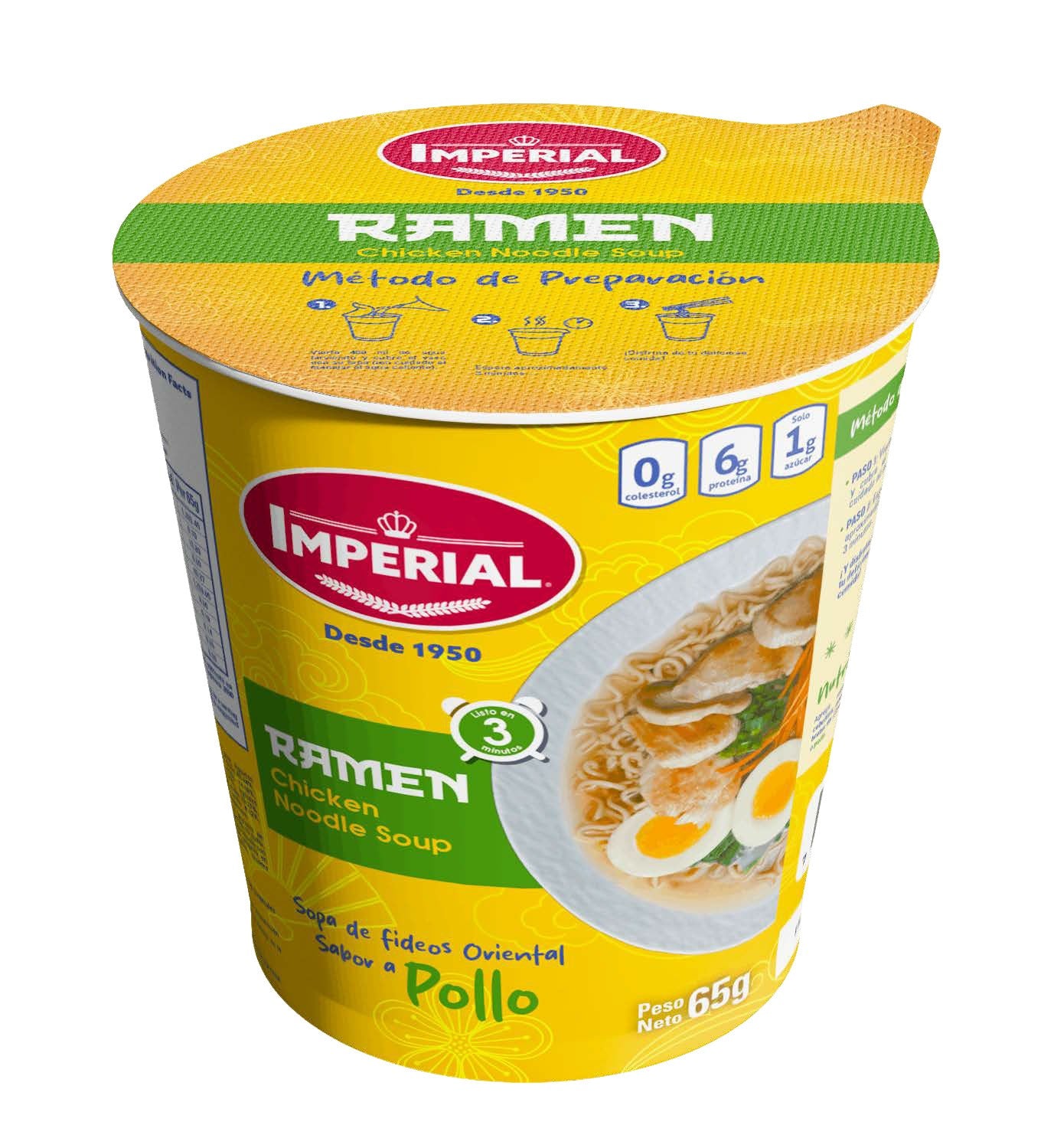 Imperial Ramen Pollo Sopa Instantánea 65g