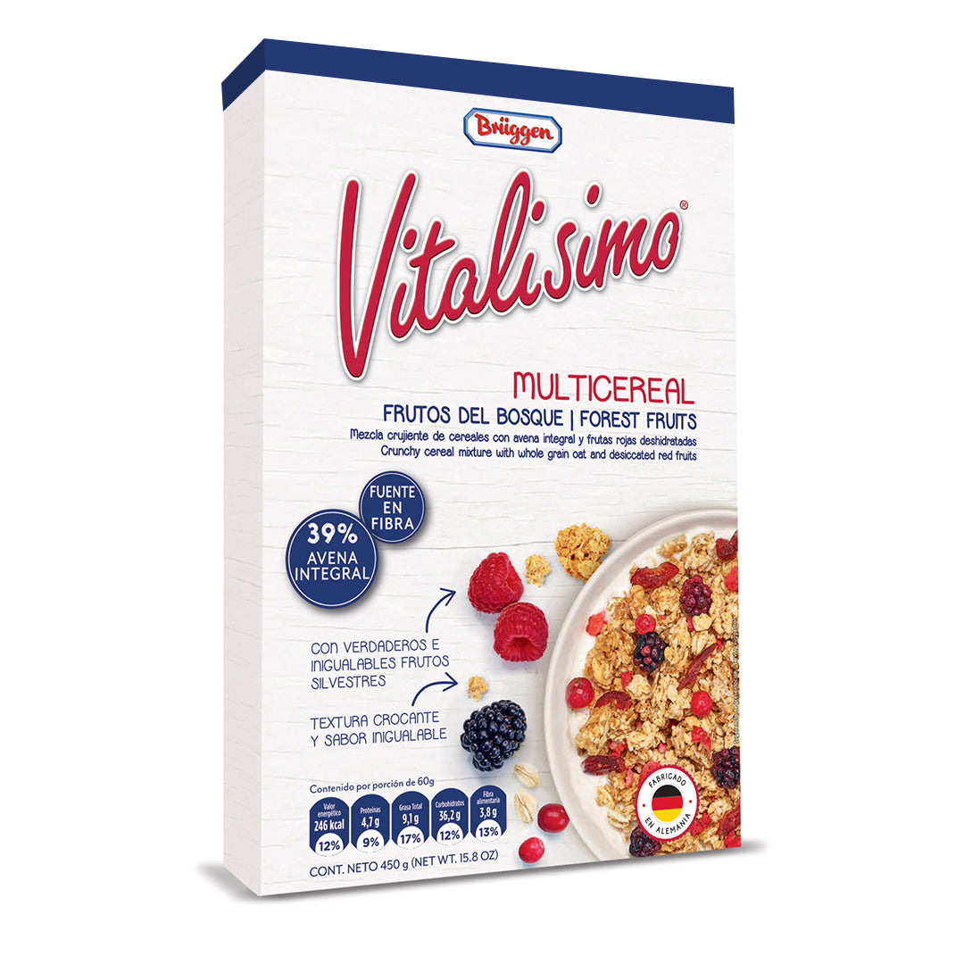 Vitalisimo Cereal Frío Con Frutos Del Bosque 450 Gr