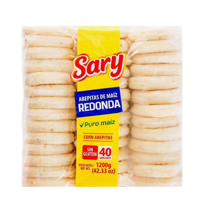 Sary Arepas de Maíz Blanco - Snack pack 1200 gr