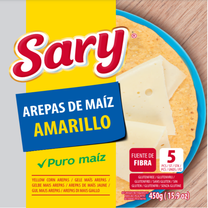 Sary Arepas de Maíz Amarillo 450 gr