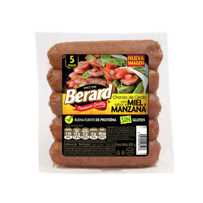 Chorizo Miel Y Manzana Berard 400 gr