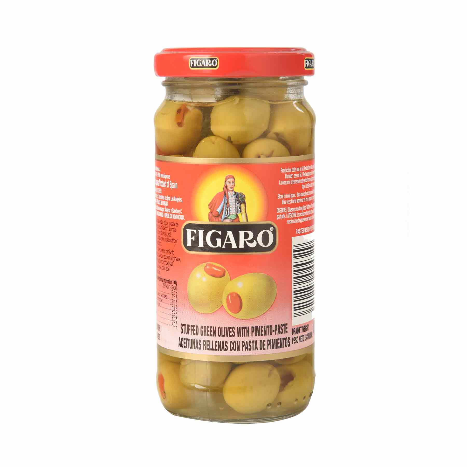 Figaro Aceitunas Con Pimiento 270 gr