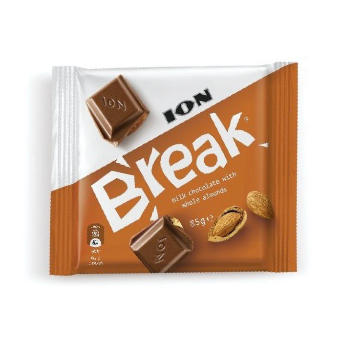 Ion Break Chocolate De Leche Con Almendras 85 gr