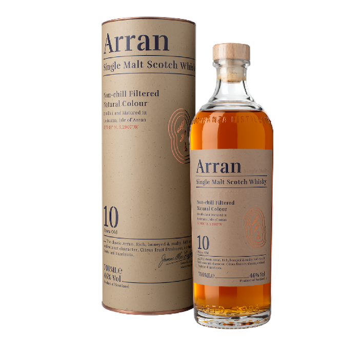 The Arran Single Malt Scotch Whisky 10 Años 700 ml
