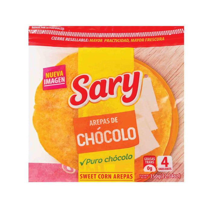 Sary Arepas de Chocolo 320 Gramos 4 unidades